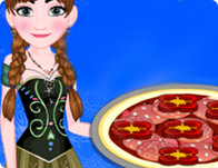Anna Cooking Muffaletta Pizza