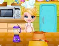baby barbie cooking games
