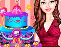 barbie cake game video