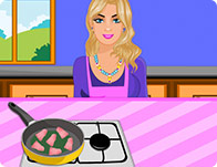 Barbie Cooking Greek Pizza
