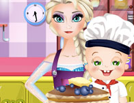 Elsa and Rosy Pancakes Day