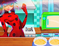 LadyBug Cooking Cupcakes